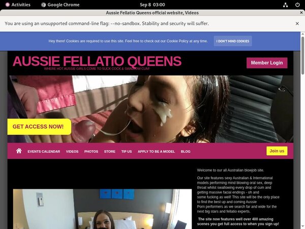 Aussie Fellatio Queens Join By Direct Pay