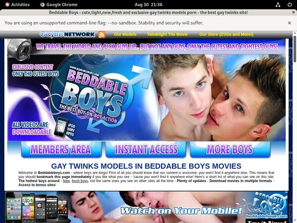 Beddable Boys Discount Rate