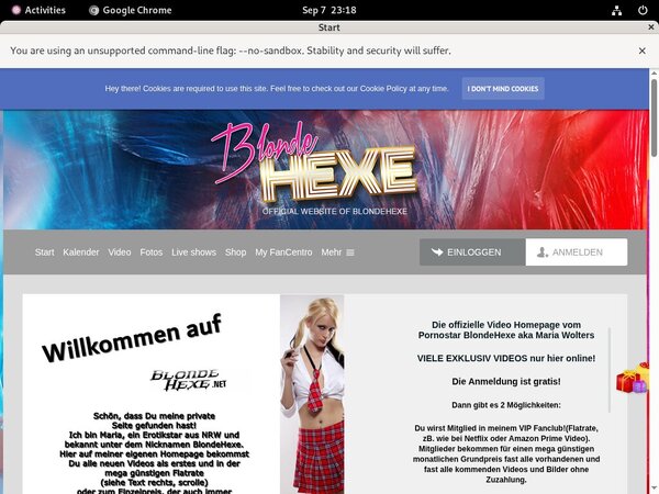 BlondeHexe With No Credit Card