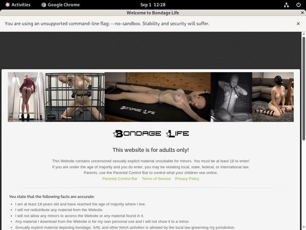 Bondage Life $1 Porn Trial