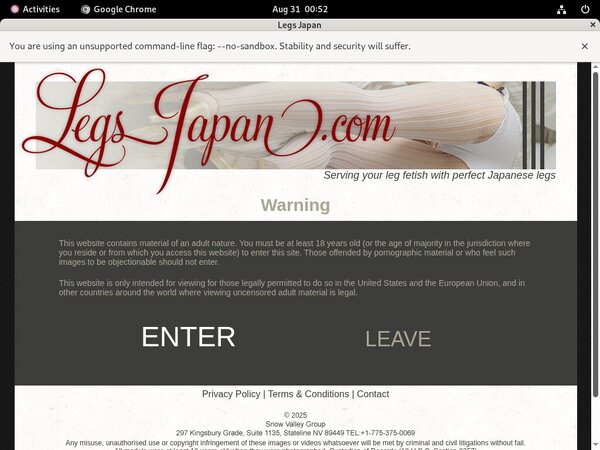FreeLegs Japan Password