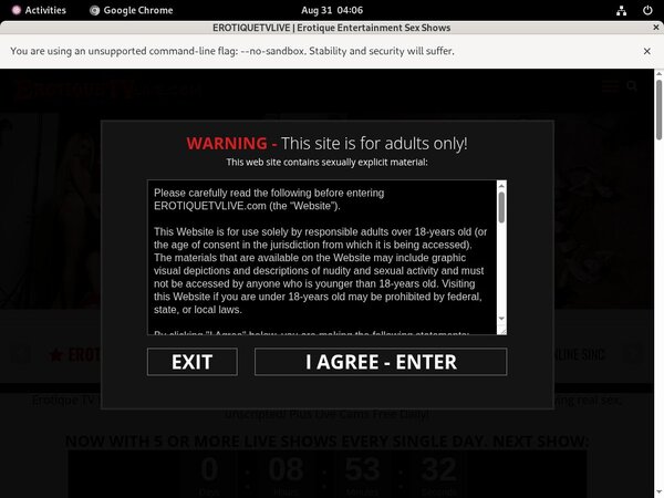 Get A Free Erotiquetvlive.com Password