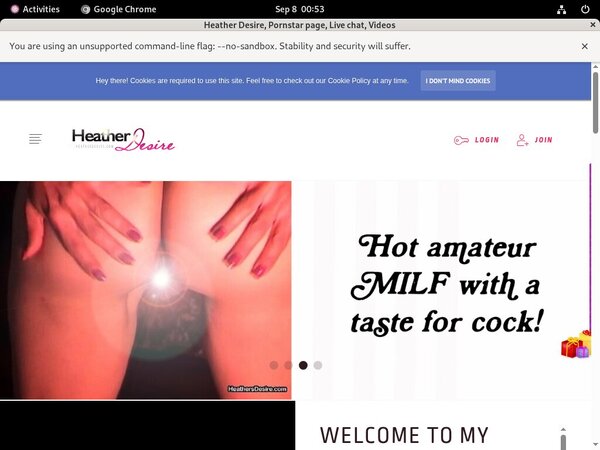 Heather Desire Register Form