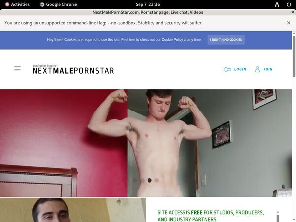 Make NextMalePornStar.com Account