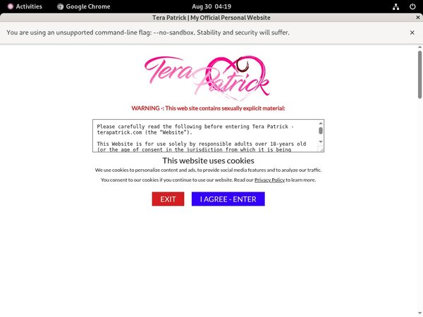 Tera Patrick Free Trials