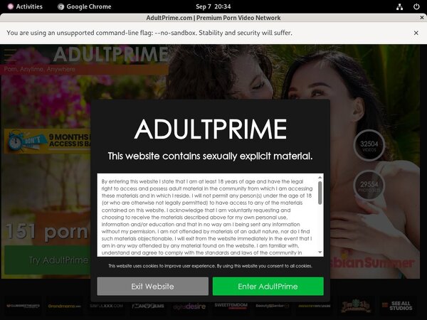 Adult Prime With Mastercard