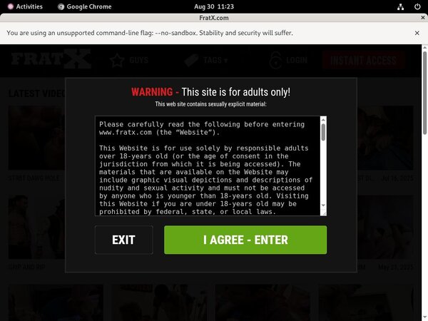Fraternityx.com Account Logins