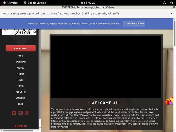 Free Swtfreakxxx.com User And Pass