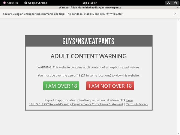 Guysinsweatpants.com Working Account