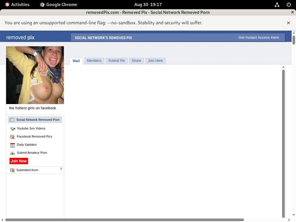 Removed Pix Login