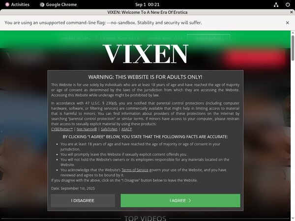 Vixen Login Info
