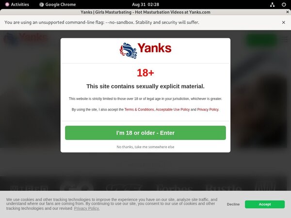Yanks Spanish Segpay Discount