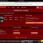 Goddesses Footboy Sign Up Page
